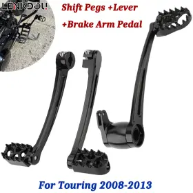 Mp03-003-0053-aim Lenkdou Brake Arm Pedal Heel Toe Shift Shifter Lever Pegs For Harley Touring 2008-2013