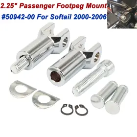 Mp03-004-0003cleus Lenkdou 2.25 Inch Passenger Foot Peg Support Mount Kit For Harley Softail Fat Boy 2000-2006