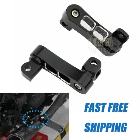 Mp03-004-0006bwlmt Lenkdou 2x Male Mount Aluminum Foot Pegs Clamp Extension Bracket For Harley Dyna Touring