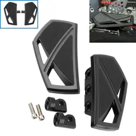 Mp03-008-0048blmt Lenkdou Mini Footboard Shifter Pedal Pegs For Harley Touring Softail Sportster 883 Black