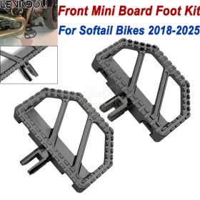 Mp03-009-0006blmt Lenkdou Front Foot Pegs Driver Floorboards For Harley Softail Street Bob Fxlr Fxbr 18-25