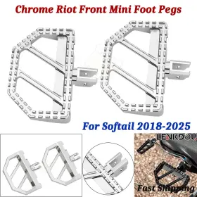 Mp03-009-0006cim Lenkdou Chrome Front Mini Floorboards Foot Peg For Harley Softail Breakout 2018-2024