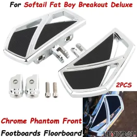 Mp03-009-0009cdtus Lenkdou 2pcs Foot Peg Phantom Footrest Pedal For Harley Softail Fat Boy Breakout Deluxe