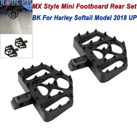 Lenkdou Mp03-010-0001bbl1 Cnc Rear Floorboards Footrest For Harley Softail Fxst 18-26 Street Bob Heritage