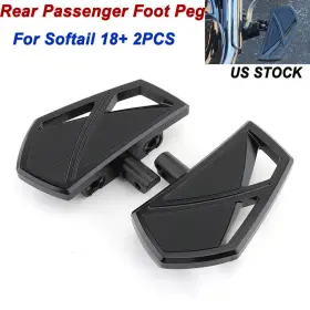 Mp03-010-0008b-le Lenkdou Rear Passenger Footpegs Floorboard For 18 Harley Softail Fxst Fat Bob Boy Fxbr