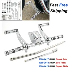 Mp03-012-0002c-le Lenkdou Chrome Forward Control Footpeg For Harley Dyna Super Glide Low Rider Street Bob