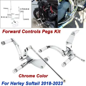 Mp03-012-0007cleus Lenkdou Forward Controls Foot Pegs Kit For Harley Softail Low Rider Street Bob 2018-2023