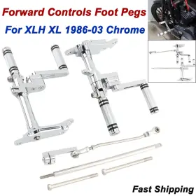 Mp03-012-0009cle Lenkdou Aluminum Chrome Forward Controls For Harley Sportster Xl883 Xl1200 1986-2003