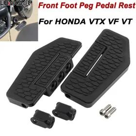 Mp03-014-0003bid Lenkdou Pair Front Floorboards Hex Footpegs Pedal For Honda Vtx 1800c 1800f 1300c Custom