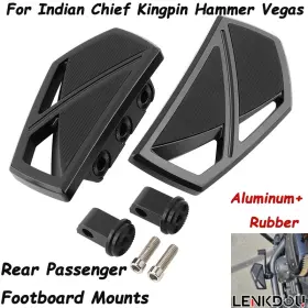 Mp03-014-0008bdtus Lenkdou Phantom Rear Footboard Foot Pegs Pedal For Indian Chief Kingpin Hammer Vegas