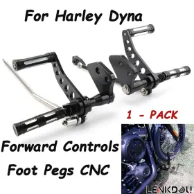 Lenkdou Mp03-dt012-0002b Cnc 8.7 Inch Forward Controls For Harley Dyna Fxd Street Bob Super Glide Low Rider