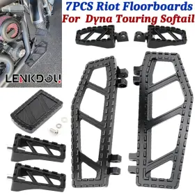 Lenkdou Mp03-im002-0021c-bb Floorboards Footoards Brake Shift Pegs Set For Harley Softail Touring Road King
