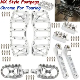 Mp03-le002-0119-b Lenkdou Floorboard Shifter Pegs Foot Kit Chrome For Harley Touring Street Glide