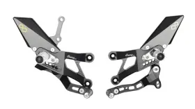 Ftrya013 Lightech Track System Rearsets Rear Sets Yamaha Yzf R3 R25 Mt-03 Folding Pegs