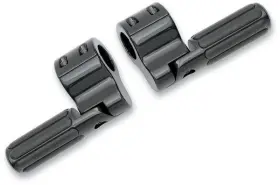 Bl820 Lindby Bl 820 Black Anodized Clamp-on Ribbed Footpegs