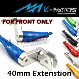 Mfa100m40simfpsn1015f M-factory 40mm Front Riser Extender Foot Pegs For Kawasaki Zxr 750 R 1989-1995 90 93