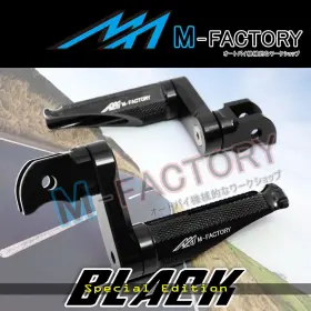 Mfa150m40bkmfpbksn1035f M-factory Shinobi Black Adjustable Front Footpegs 40mm For Honda Cbr600 F4i/fs Sport 01-07