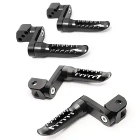 Mffpkitka043m40bkp03xxxsn1002 M-factory Black Bob 1.5 Inch Extended Front Rear Foot Pegs Kit For Zx-10r Ninja 16-19 20