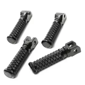 Rmdfpkitho005bkpolebkus001 M-factory M-grip Cnc Rear Rider Front Foot Pegs Black For Cb300f 15 16 17 18
