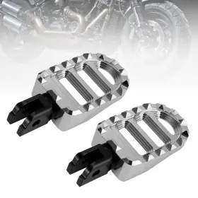 Fp-325-sil Madhornets Front Footrests Foot Peg For Sportster S Lower Rider Fat Bob Softail Slim Sil Us