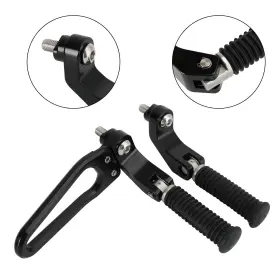 Fp-330-blk Madhornets Rear Footrest Pedal Passenger Footpeg Mounting Kit For Bmw R18 2020-2022