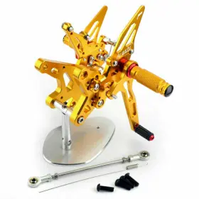 M528-b067-gold Madhornets Adjustable Gold Rearset Foot Pegs Rest Pedal For Kawasaki Zxr 400 Ninja 2018 Gd