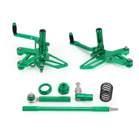 M528-b073-grn Madhornets Cnc Aluminum Rearsets Footpegs Green For Kawasaki Ninja Zx 25r Zx-25r 2020