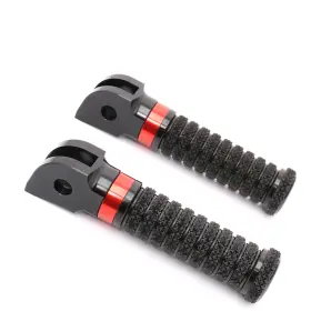 Mc Motoparts Bmhfpfg01bkpolebkringxxxpn002 Rring Red Front Rider Foot Pegs For Rsv 1000 R Mille 03 04 05 06 07 08