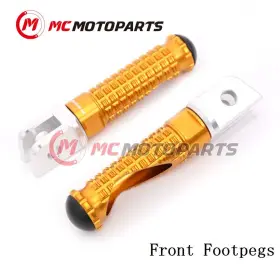 Bmhfpfg26simprogdpn22001 Mc Motoparts M-pro Cnc Gold Rider Footpegs For Harley Davidson Xr1200 08