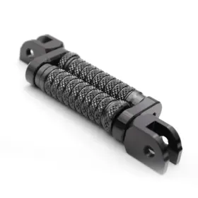 Bmhfpfg72m25bkpolepn23274 Mc Motoparts Black M-grip Front 1 Inch Extended Foot Pegs For Suzuki Gsxr 600 97 98 99 00