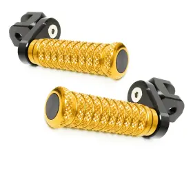 Bmhfpfg72m25bkpolepn23277 Mc Motoparts Gold M-grip Front 1 Inch Extended Foot Pegs For Dl 650 V-strom 15-17 18 19 20 21 22 Bmhfpfg72m25bkpolepn23277 Mc Motoparts Gold M-grip Front 1 Inch Extended Foot Pegs For Dl 650 V-strom 15-17 18 19 20 21 22