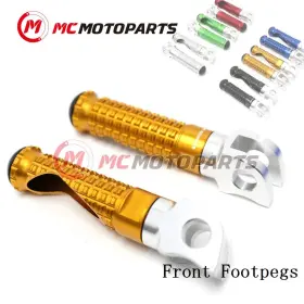 Bmhfpfg73simprogdpn22001a Mc Motoparts M-pro Cnc Gold Rider Footpegs For Suzuki Gsf 1200 Bandit 96 97 98 99 00 01 02