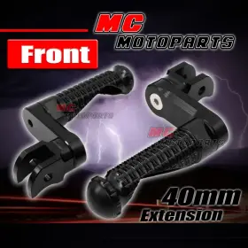 Bmhfpfg96m40bkmprobkpn2323034 Mc Motoparts Mpro Black Front Rider 40mm Lowering Foot Pegs For Xsr 700 16 17 18 19 20