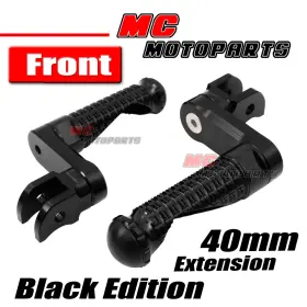 Bmhfpfg96m40bkmprobkpn2323035 Mc Motoparts Mpro Black Front Rider 40mm Lowering Foot Pegs For Xsr 900 16 17 18 19 20