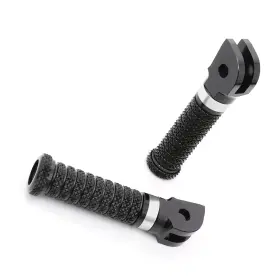 Bmhfpfg99bkpolebkringxxxpn362 Mc Motoparts Rring Silver Front Rider Foot Pegs For Yzf R6 09 10 11 12 13 14 15 16 17