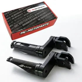 Clcrafpfg04b40mmbkmfpbkcc0018 Mc Motoparts Black 40mm Lower Shinobi Rider Front Foot Pegs For Bmw M1000xr 24-25 Motorcycle