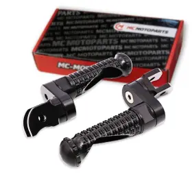 Clcrfpfg8725mmbkmprobkcc0092 Mc Motoparts Racing Black 25mm Lower Front Foot Pegs For Triumph Daytona 675/r 13-20 19 18 17