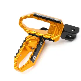 Fpfg25bbktourthbkmag23382 Mc Motoparts Gold Trc Alu. Front Wide Footpegs For Ducati Hyperstrada 13 14 15