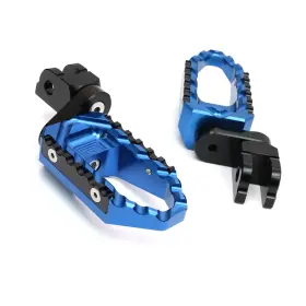 Fpfg59m25bktourthbkmag23241 Mc Motoparts Blue Trc 25mm Adjustable Front Wide Footpegs For Suzuki Gsx-r 600 01 02 03