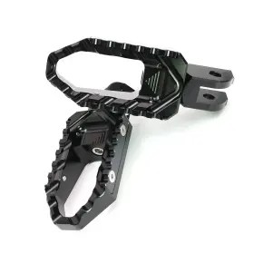 Fpfg89bktourthbkmag23363 Mc Motoparts Black Trc Alu. Front Wide Footpegs For Tiger 1050 10-13 14 15 16 17 18