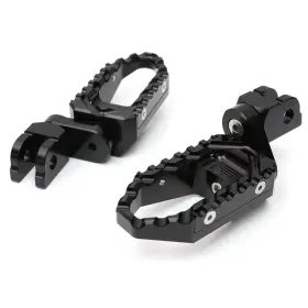 Mc Motoparts Fpfg94m25bktourthbkmag23352 Black Trc 25mm Adjustable Front Wide Footpegs For Yzf 1000 R Thunderace 96-99 00