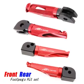 Fpkitap010bkmfpxxxgsuspn001 Mc Motoparts Cnc Front Rear Mfp Foot Pegs Kit For Tuono V4 R 1100 Rr 11 12 13 14 15