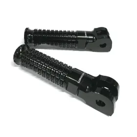 Fus-fpa250bkmprobkpn24024 Mc Motoparts Cnc Mpro Standard Black Front Foot Pegs For Yamaha Tracer 9 Gt 21 22 23 24