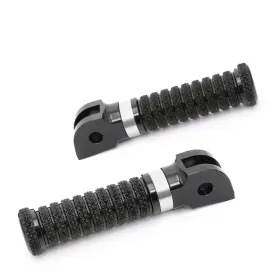 Mc1fpfg36bkpolebkringxxxpn162 Mc Motoparts Rring Silver Anti Slip Front Foot Pegs For Honda Cbr250r 11 12 13 14 15 16 17