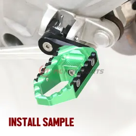 Mc1fpfg44m39bktourthbkpn200 Mc Motoparts 40mm Extend Riser Front Touring Foot Pegs For Kawasaki Ninja 300r 13-15 16 17