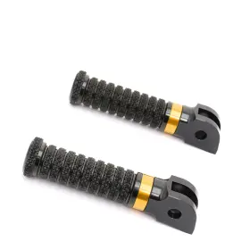 Mc1fpfg58bkpolebkringxxxpn236 Mc Motoparts Rring Gold Anti Slip Front Foot Pegs For Dragster 800 Rr / Rc 15 16 17 18