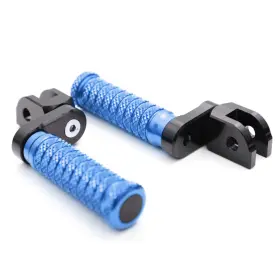 Mc1fpfg58m25bkpolepnw23238 Mc Motoparts Blue M-grip 25mm Lowered Front Footpegs For Mv Agusta Rivale 800 14 15 16