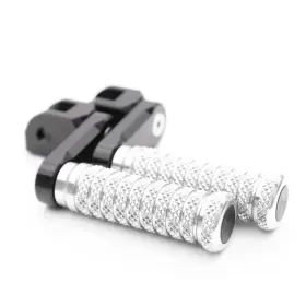 Mc1fpfg62m40bkpolepnw23254 Mc Motoparts M-grip Front Foot Pegs 40mm Lowering Kit For Gsx1250fa 10 11 12 13 14 15 16 17