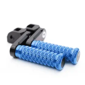 Mc1fpfg80m40bkpolepnw23299 Mc Motoparts Blue M-grip 40mm Lowered Front Footpegs For Sprint St/rs/955i 01 02 03 04