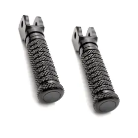 Mc Motoparts Mc1fpfg95bkpolepnw23407 Black Cnc Anti Slip Front Footpegs M-grip For Yamaha Tracer 900 Gt 19 20